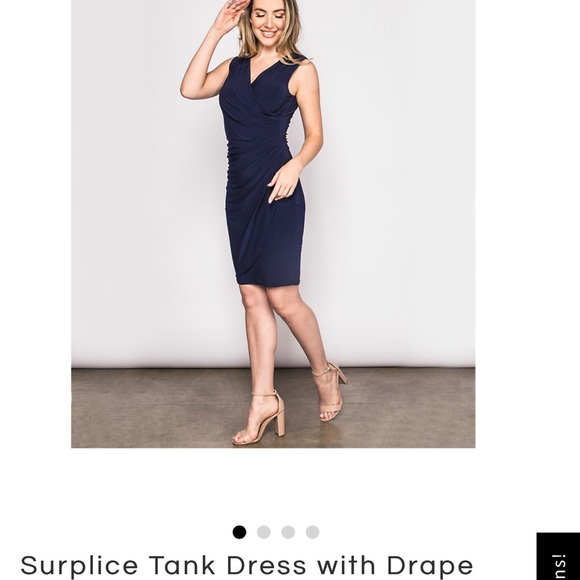 Last Tango Surplice Tank Dress - Picture 2 of 4